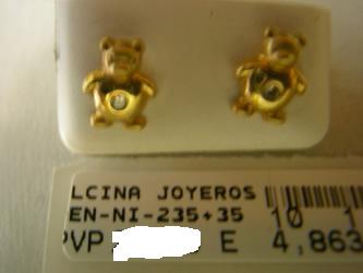 pendientes ni&ntilde;a